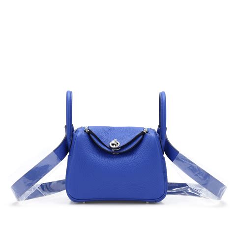 hermes lindy blue electric|hermes mini lindy bag.